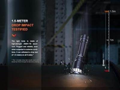 Fenix Light WF26R Zaklamp werkt op een accu LED 3000 lm 222 g