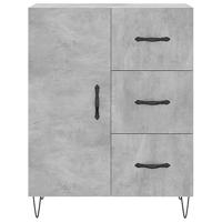 Dressoir 69,5x34x90 cm bewerkt hout betongrijs - thumbnail