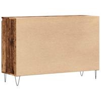 Dressoir 104x35x70 cm bewerkt hout oud houtkleurig - thumbnail