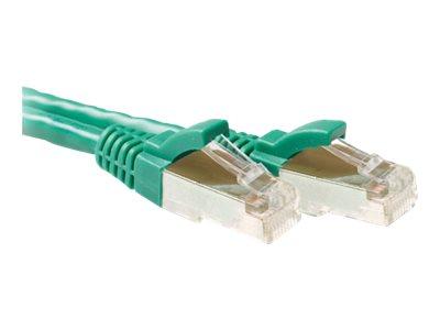 ACT FB7715 CAT6A S/FTP LSZH Patchkabel Snagless - Groen - 15 meter
