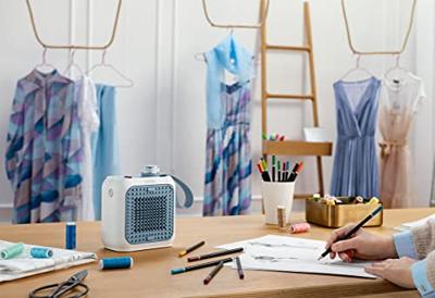 Delonghi HFX10B03.LB Keramische Ventilatorkachel 360W Blauw/Wit Delonghi HFX10B03.LB Keramische Ventilatorkachel 360W Blauw/Wit