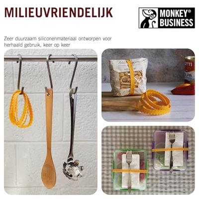 Apenstreken Elastiek Mafaldine set van 8 Apenstreken Elastiek Mafaldine set van 8