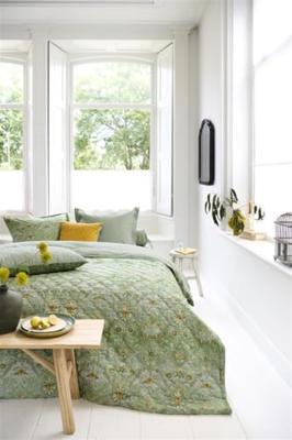 Pip Studio Saluti Piccoli Bedsprei Groen-1-persoons (150x200 cm)