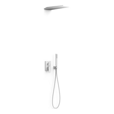 Regendouche set Tres Project | Inbouw | Mengkraan | 2-weg | Rond | Wit mat - thumbnail