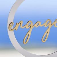 Ginger Ray taarttoper engaged 22 cm | 20 stuks - thumbnail