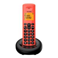 Alcatel E160 Rode draadloze DECT-telefoon met blokkering van ongewenste oproepen, groot oranje display met achtergrondverlichting, gemakkelijk af te lezen, klassieke en polyfonische beltonen - thumbnail