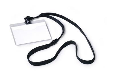 Durable badge met textielband zwart, 10 stuks Durable badge met textielband zwart, 10 stuks