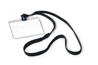 Durable badge met textielband zwart, 10 stuks - thumbnail