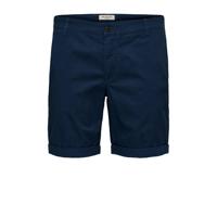 SELECTED HOMME regular fit chino short Paris estate blue - thumbnail
