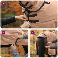 VidaXL Paardendeken cappuccino 95 cm polyester - thumbnail