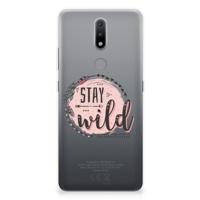 Nokia 2.4 Telefoonhoesje met Naam Boho Stay Wild - thumbnail