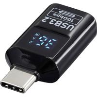 Renkforce USB Adapter [1x USB-C stekker - 1x USB-A-bus] USB 3.2 Type C/A Charging Adapter, PD36W, 10 Gpbs LED-display laden (spanning/stroom/vermogen) - thumbnail