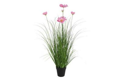 Decostar kunstplant cosmos 90 cm roze