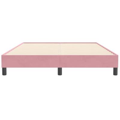 Bedframe zonder matras 160x210 cm fluweel roze