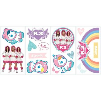 Studio 100 Muurstickers K3 Dromen 16 Stickers Studio 100 Muurstickers K3 Dromen 16 Stickers