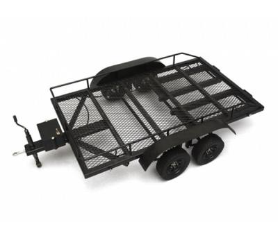 Fastrax 1/10 Scale Aluminum Dual Axle Trailer met oprijplaten en verlichting Fastrax 1/10 Scale Aluminum Dual Axle Trailer met oprijplaten en verlichting