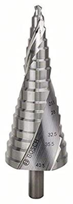 Bosch Accessories 2608587427 Bosch Power Tools HSS Getrapte boor Gezamenlijke lengte 125.5 mm 3 vlakken schacht 1 stuk(s)