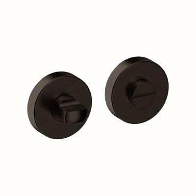 Hardbrass Shuffle toilet-/badkamersluiting rond - zwart Hardbrass Shuffle toilet-/badkamersluiting rond - zwart