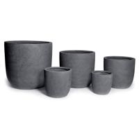 Mcollections Bloempot Egg - 39 x 38 cm - Clayfibre - Lood - thumbnail