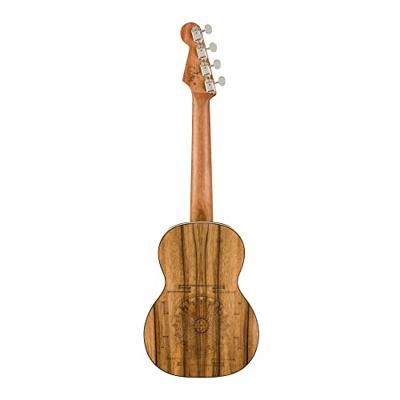 Fender Dhani Harrison Ukulele Turquoise WN elektrisch-akoestische tenor ukelele - thumbnail