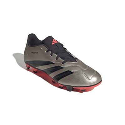 adidas Predator Club Gras / Kunstgras Voetbalschoenen (MG) Zilver Zwart Roze - thumbnail