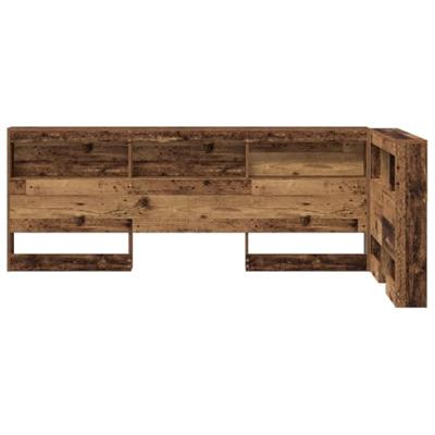Opberghoofdbord met plank Oud hout 75 cm Bewerkt hout