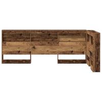 Opberghoofdbord met plank Oud hout 75 cm Bewerkt hout - thumbnail