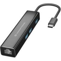 Conceptronic DONN07B interface hub USB 3.2 Gen 1 (3.1 Gen 1) Type-C 5000 Mbit/s Zwart - thumbnail