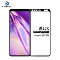 PINWUYO 9H 2.5D Full Screen Tempered Glass Film For Google Pixel 4(Black) - thumbnail