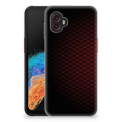Samsung Galaxy Xcover 6 Pro | TPU bumper | Geruit Rood Samsung Galaxy Xcover 6 Pro | TPU bumper | Geruit Rood