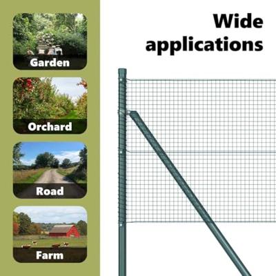 VidaXL Afrasteringspaal groen 25 x 0,8 m (16 x 16 mm heknet)