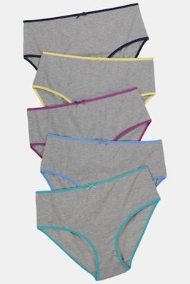 Ulla Popken Slips, set van 5 - Grote Maten Ulla Popken Slips, set van 5 - Grote Maten