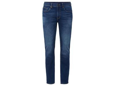 LIVERGY Heren jeans Slim Fit (52 (36/32), Blauw)