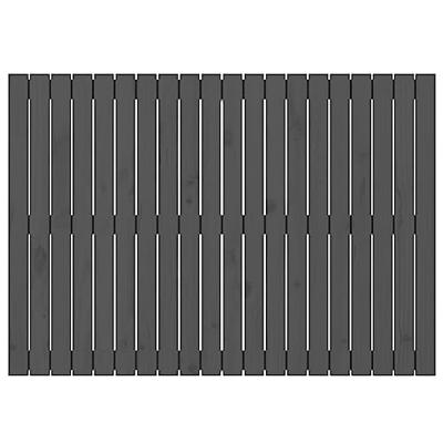 Wandhoofdbord 127,5x3x90 cm massief grenenhout grijs Wandhoofdbord 127,5x3x90 cm massief grenenhout grijs