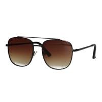 Spectrum zonnebril aviator zwart bruin glas heren - thumbnail