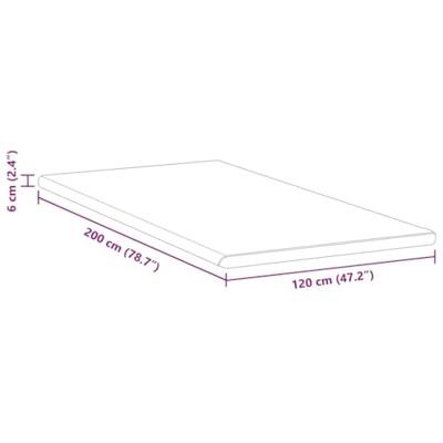 VidaXL Matrastopper wit en groen 120 x 200 cm jacquard stof VidaXL Matrastopper wit en groen 120 x 200 cm jacquard stof