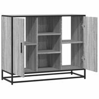 Dressoir 92x35x76 cm bewerkt hout grijs sonoma eikenkleurig - thumbnail