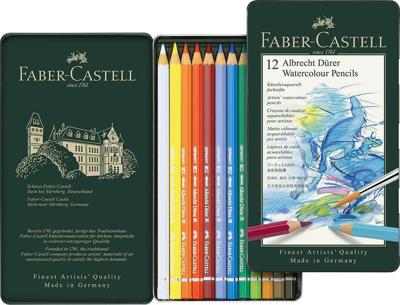 Faber Castell FC-117512 Aquarelpotlood Faber-Castell Albrecht Dürer Etui à 12 Stuks Faber Castell FC-117512 Aquarelpotlood Faber-Castell Albrecht Dürer Etui à 12 Stuks