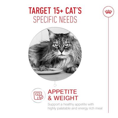 ROYAL CANIN AGEING 15+ | 4 kg | Droogvoer voor senior katten vanaf 15 jaar | Formule met de HealthyAge7™ Complex | Bevat gemakkelijk te kauwen brokjes