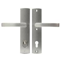 AXA AXA Curve Plus veiligheidsbeslag achterdeur gebogen schild Blok-kruk PC92 met kerntrekbeveiliging SKG3 - aluminium - thumbnail