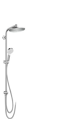 Hansgrohe Crometta s 240 showerpipe reno met ecosmart chroom 27270000 Hansgrohe Crometta s 240 showerpipe reno met ecosmart chroom 27270000