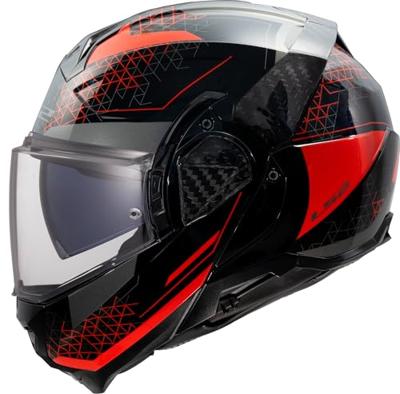 LS2 opklaphelm ff910 advant ii astral helmet ff910 advant ii astral m black/red