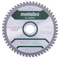 Metabo MULTI CUT CLASSIC 628282000 Cirkelzaagblad 190 x 30 x 1.4 mm Aantal tanden: 54 1 stuk(s) - thumbnail