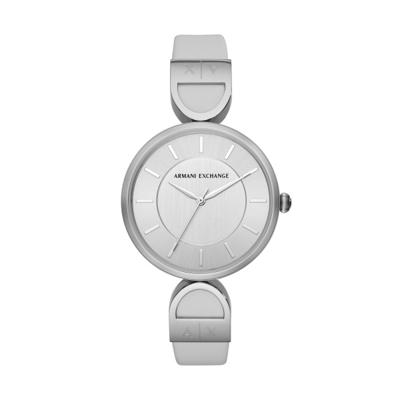 Horlogeband Armani Exchange AX5325 Leder Wit 13mm