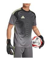 adidas Tiro 25 Competition Keepersshirt Korte Mouwen Grijs Zwart Lichtgroen - thumbnail