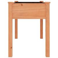 Plantenbak met voering 118x59x76 cm massief vurenhout bruin - thumbnail