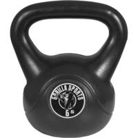 Kettlebell 6 kg zwart kunststof - thumbnail