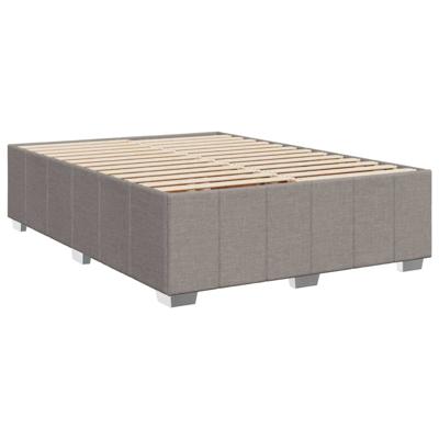 Boxspring met matras stof taupe 140x200 cm