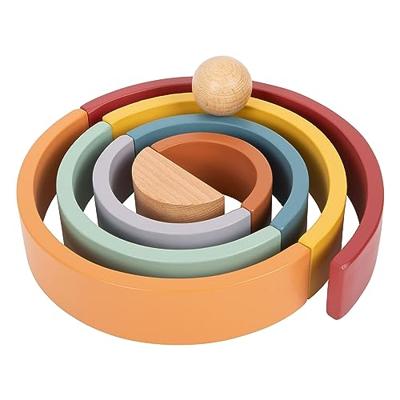 Small Foot - houten regenboog bouw bogen met bal, Small Foot - houten regenboog bouw bogen met bal,