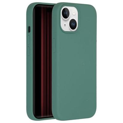 Accezz Liquid Silicone Backcover met MagSafe iPhone 15 Telefoonhoesje Groen